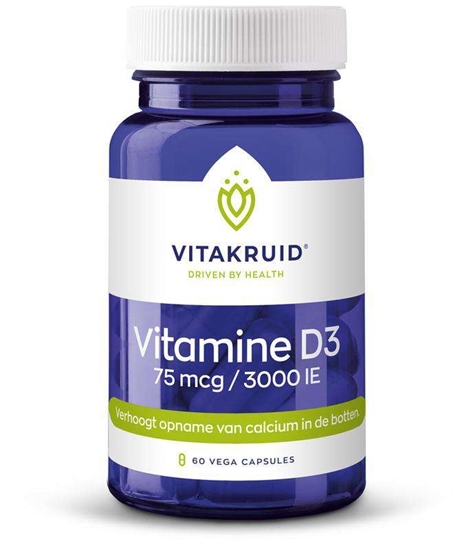 VITAKRUID VITAMINE D3 75MCG 3000IE 60CAPS